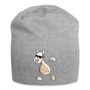 Cool Dab Dance Lama - Dabbing Alpaga - Comic Fun - Bonnet en jersey - gris chiné - Devant
