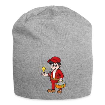 electrician - Jersey Beanie - heather grey - Front