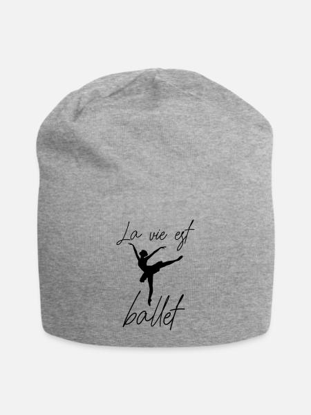 La vie est ballet - Bonnet en jersey - gris chiné