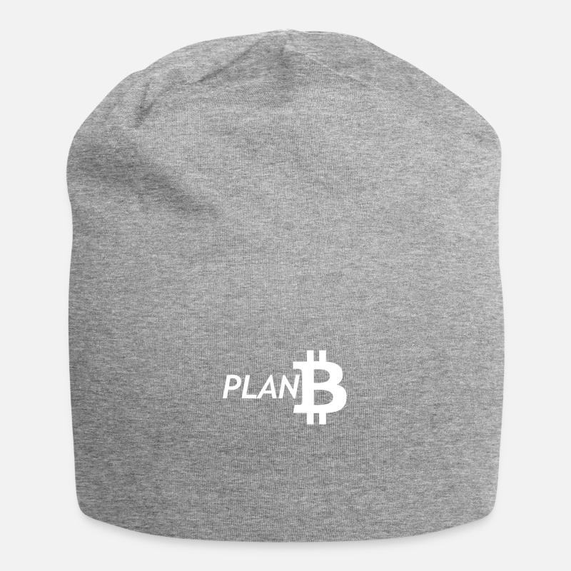 Bitcoin - Jersey-Beanie - Grau meliert