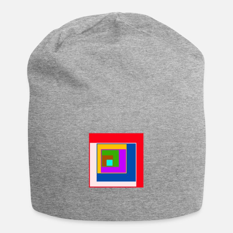 Center square - Jersey Beanie - heather grey