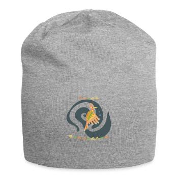 Specht - Jersey-Beanie - Grau meliert - Vorne