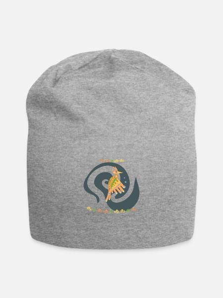 Specht - Jersey-Beanie - Grau meliert