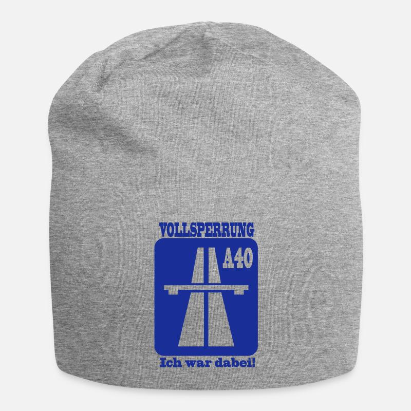 Blocage complet A40 - J'étais là 1F - Bonnet en jersey - gris chiné