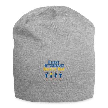 Flight Attendant Safety Rap - Flight Attendants - Jersey Beanie - heather grey - Front