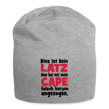 Baby - Jersey-Beanie - Grau meliert - Vorne