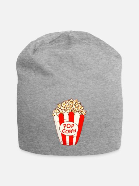 Popcorn - Jersey-Beanie - Grau meliert