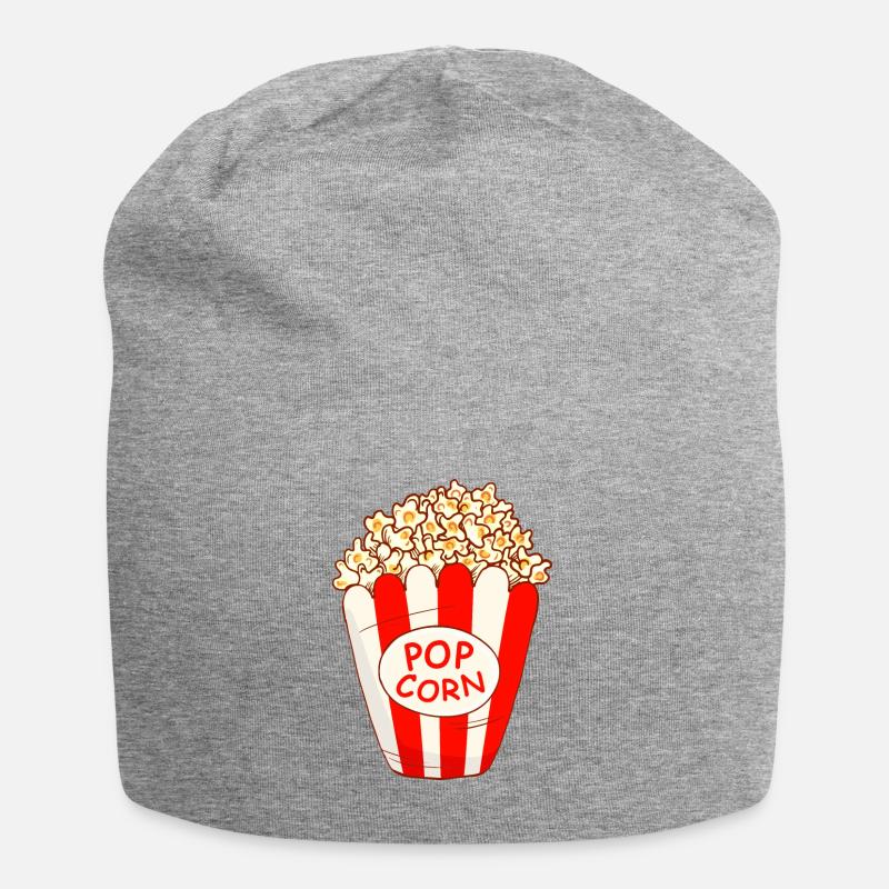 Popcorn - Jersey-Beanie - Grau meliert