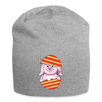 Ostermotiv Ostern Osterhase - Jersey-Beanie - Grau meliert - Vorne