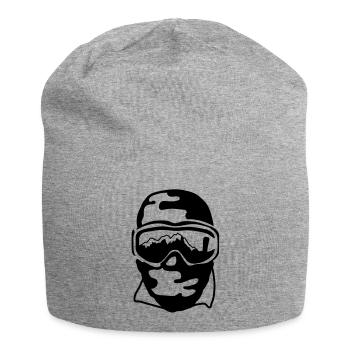 Ski Goggles - Jersey Beanie - heather grey - Front