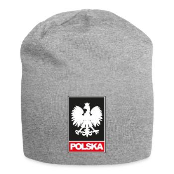 Polish eagle | Polska gifts - Jersey Beanie - heather grey - Front