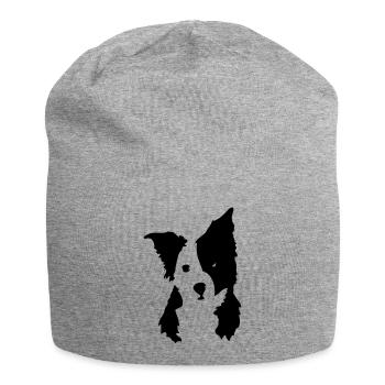 Cute dog - Jersey Beanie - heather grey - Front