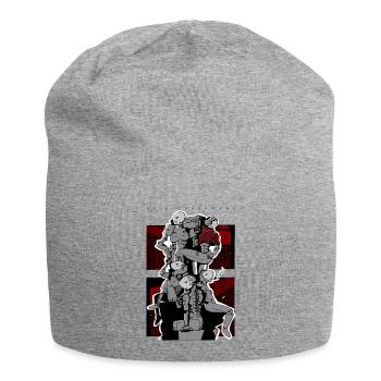 Säule oder Piep - Jersey-Beanie - Grau meliert - Vorne