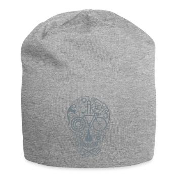 Bicycle Skull grey - Jersey-Beanie - Grau meliert - Vorne