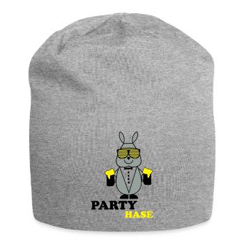 party_hase - Jersey-Beanie - Grau meliert - Vorne