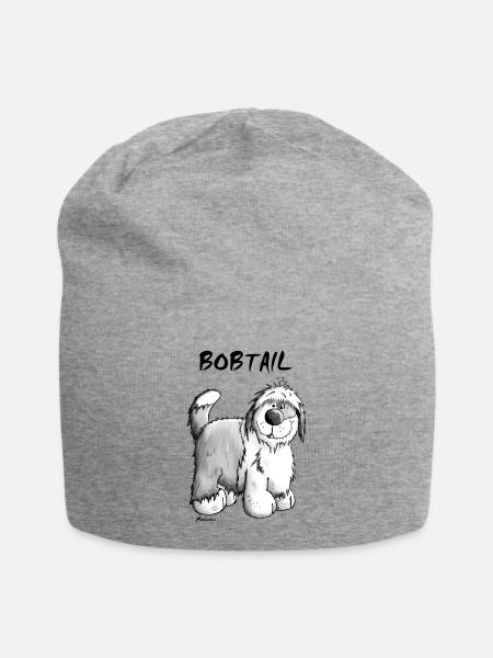 Bob der Bobtail - Jersey-Beanie - Grau meliert