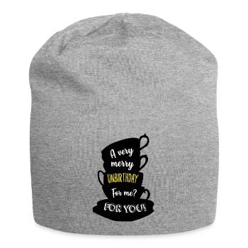 pas d'anniversaire - Bonnet en jersey - gris chiné - Devant