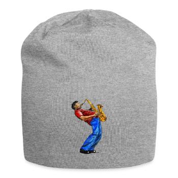 Saksofonist - Bonnet en jersey - gris chiné - Devant