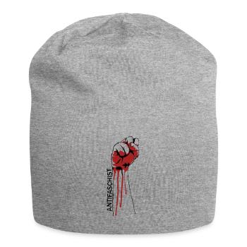 Antifaschist - Jersey-Beanie - Grau meliert - Vorne