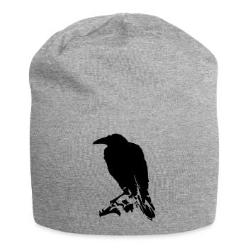 Raven / Raven (1c) - Jersey Beanie - heather grey - Front