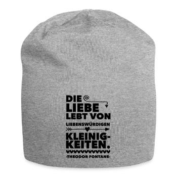 Die Liebe - Jersey-Beanie - Grau meliert - Vorne