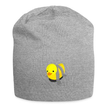 Ruban adhésif canard artisan drôle - Bonnet en jersey - gris chiné - Devant
