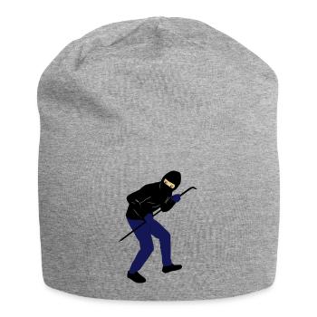 einbrecher - Jersey-Beanie - Grau meliert - Vorne