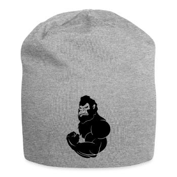 gorilla_beast_001 - Bonnet en jersey - gris chiné - Devant