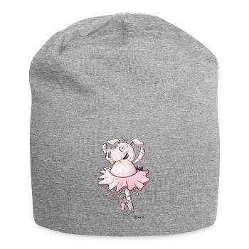 Ballett Schwein I Prima Ballerina - Jersey-Beanie - Grau meliert - Vorne