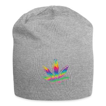 Cannabis De la drogue - Bonnet en jersey - gris chiné - Devant