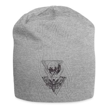 Motte Lune Skull Tattoo Graphisme Shirt - Bonnet en jersey - gris chiné - Devant