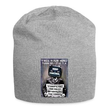 Turn Off The TV - Jersey Beanie - heather grey - Front