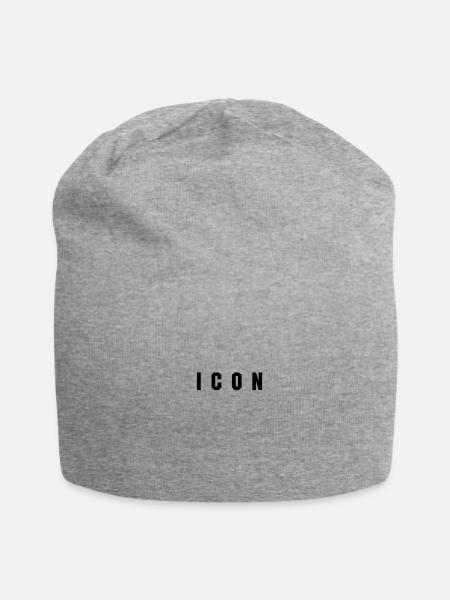 Symbol - Jersey-Beanie - Grau meliert