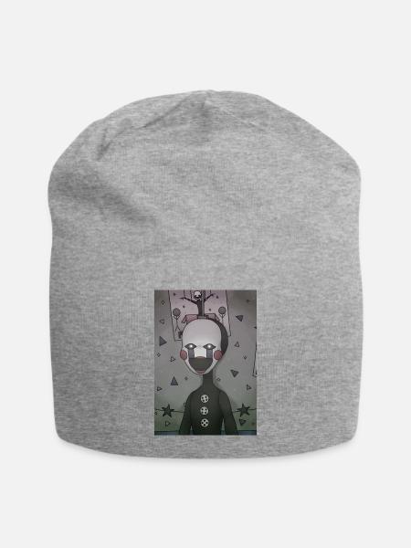 Wenn die Spieluhr leer ist - Jersey-Beanie - Grau meliert