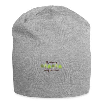 Nature my home - Nature, environment, animals! - Jersey Beanie - heather grey - Front