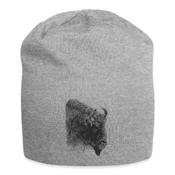 Bison - Jersey-Beanie - Grau meliert - Vorne
