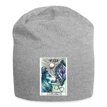 Strength - Jersey Beanie - heather grey - Front