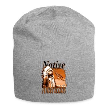 Native Americans 9 - Jersey-Beanie - Grau meliert - Vorne