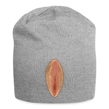 K-18 drucken - Jersey-Beanie - Grau meliert - Vorne
