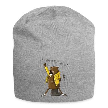 Biber Merkur - Jersey-Beanie - Grau meliert - Vorne