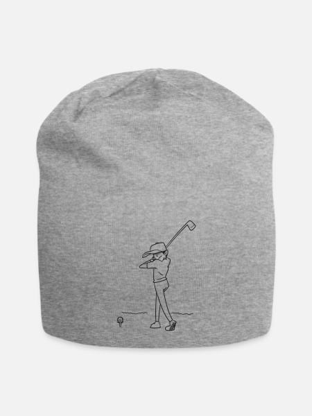 Golfer - Jersey-Beanie - Grau meliert