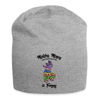 making money is funny by haka - Jersey-Beanie - Grau meliert - Vorne