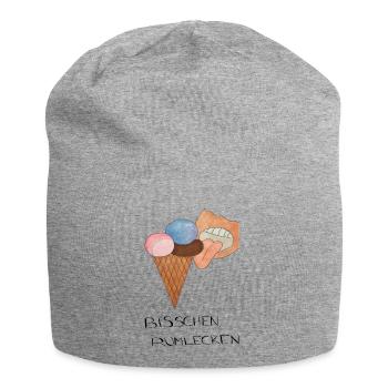 BisschenRumlecken - Jersey-Beanie - Grau meliert - Vorne