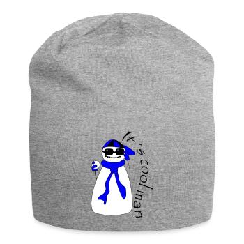 It s cool man - Jersey-Beanie - Grau meliert - Vorne