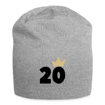 20 Krone Nummer 30 - Jersey-Beanie - Grau meliert - Vorne