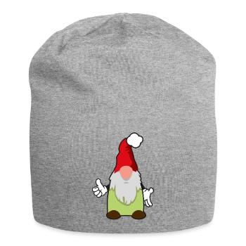 sechster Weihnachtswichtel - Jersey-Beanie - Grau meliert - Vorne