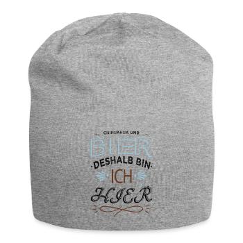 chihuahua 18 geburtstag betrunken kneipensport - Jersey-Beanie - Grau meliert - Vorne