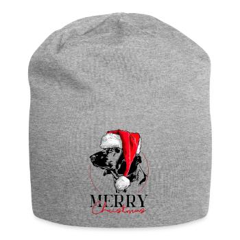 CHIEN DE SUEUR DE MONTAGNE BAVAROIS Joyeux Noël - Bonnet en jersey - gris chiné - Devant