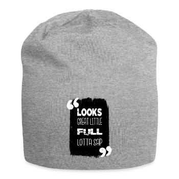 Happy Humor Bedroom Fun Santa Beach Holiday - Jersey Beanie - heather grey - Front