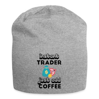 Bitcoin Trading Crypto Stocks - Bonnet en jersey - gris chiné - Devant
